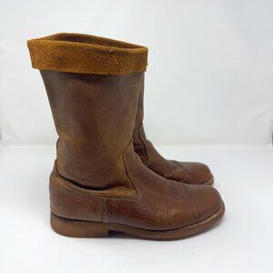 Roots Slouchy Brown Leather Boots US 9
